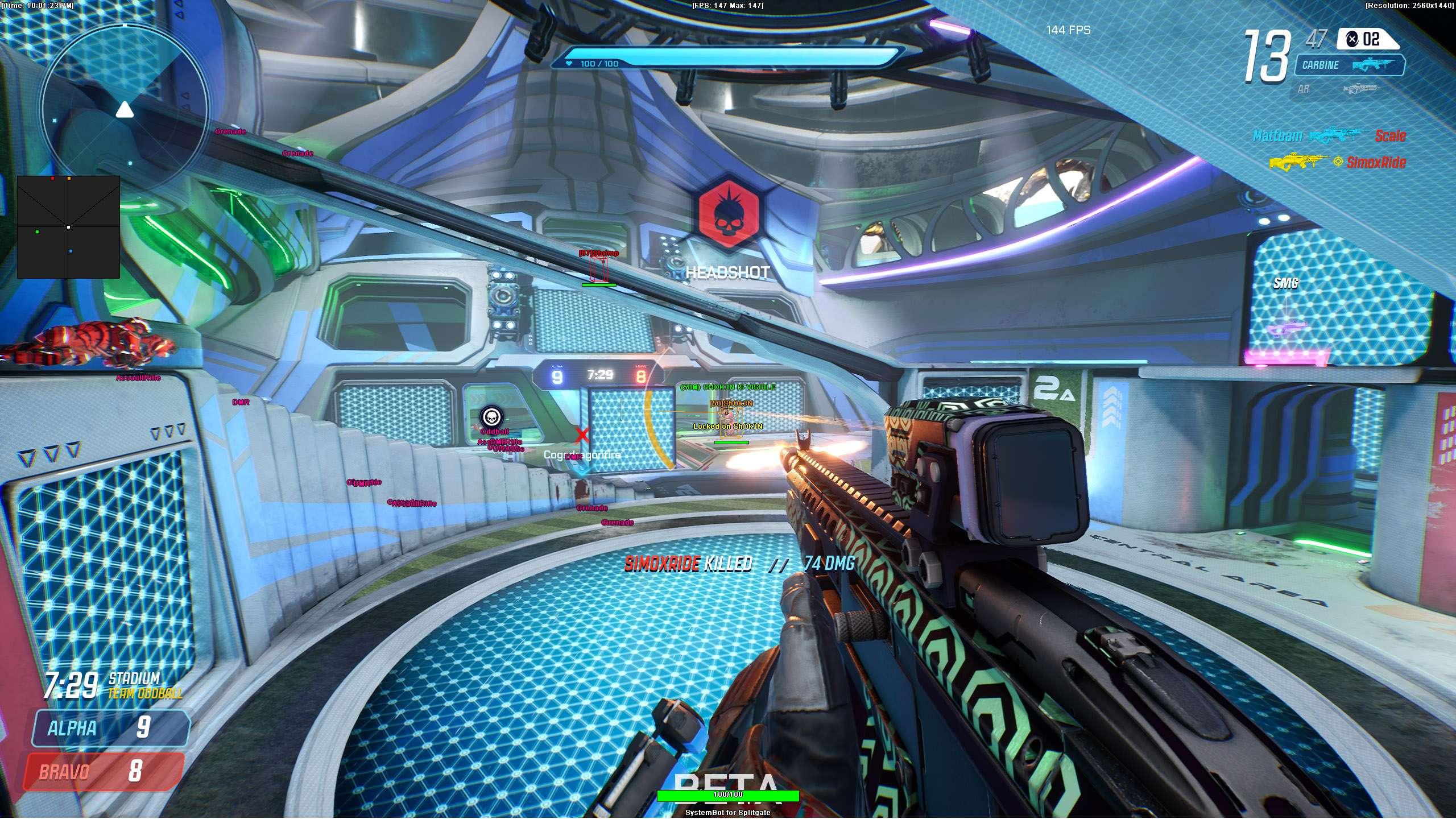 Splitgate gameplay screenshot